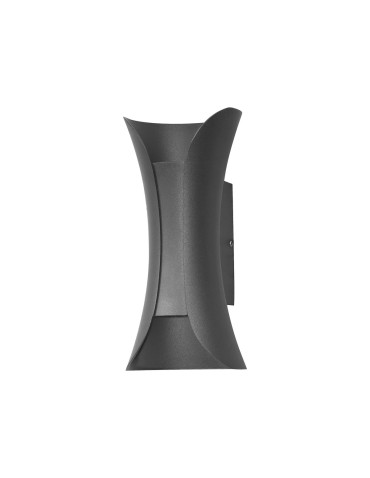 ITALUX Dante Outdoor Wall Mounted LED Integrated 6W 4000K 330lm IP54 Black PL-356-S