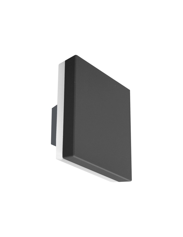 Outdoor wall lamps - ITALUX Viano Outdoor Wall LED Integrated 12W 4000K 860lm IP54 Black PL-271. - product kolory-swiatla.pl 1