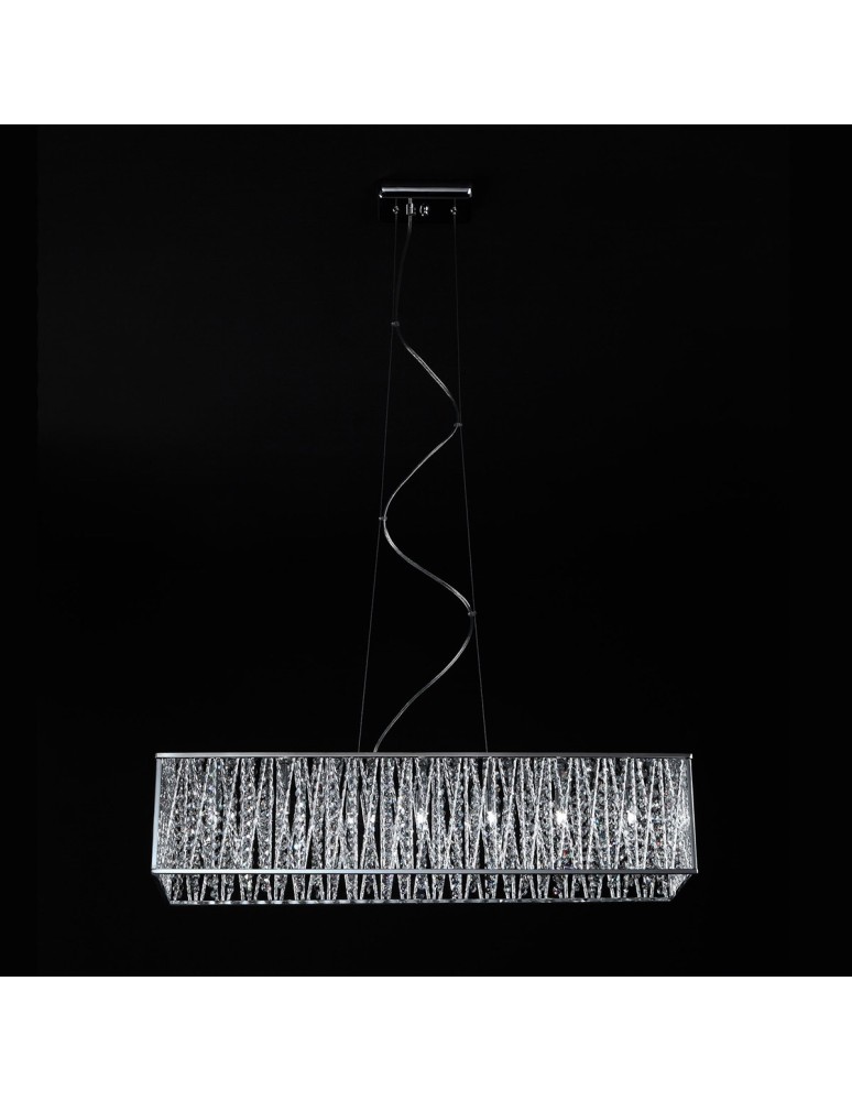 Pendant lamps - ITALUX Vanessa Pendant G9 7x42W Chrome P0282-07L-F4QL - product kolory-swiatla.pl 1