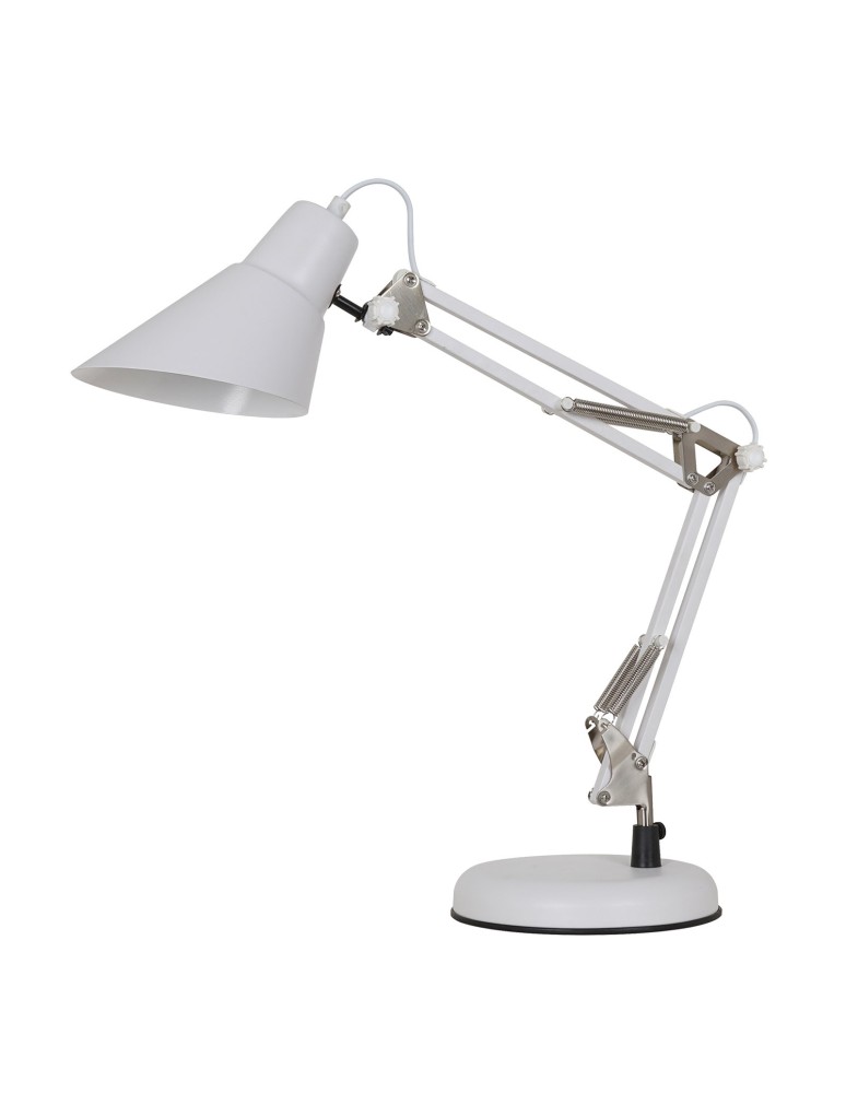 Reading table lamps - ITALUX Jason Desk E27 1x40W White/Nickel MT-HN2041 WH+S.NICK - product kolory-swiatla.pl 1