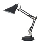Reading table lamps - ITALUX Jason Desk E27 1x40W Graphite/Nickel MT-HN2041 BK+S.NICK - product 1