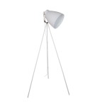 Tripod floor lamps - ITALUX Franklin Standing E27 1x60W White/Nickel ML-HN3068-WH+S.NICK - product 1