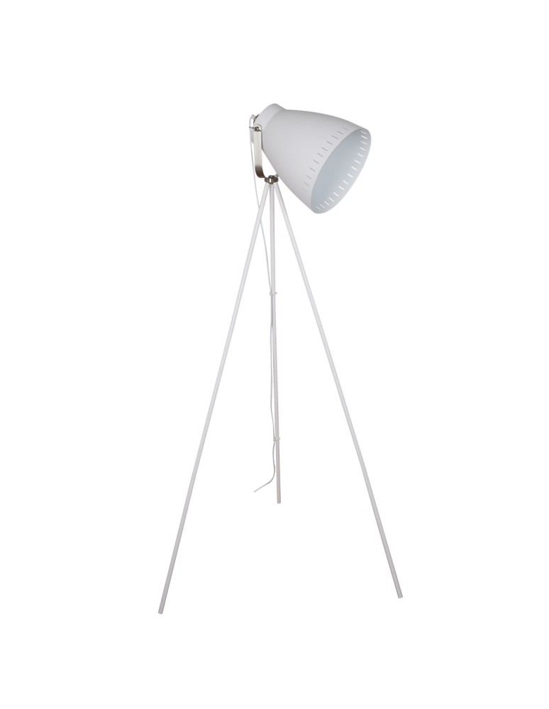 Tripod floor lamps - ITALUX Franklin Standing E27 1x60W White/Nickel ML-HN3068-WH+S.NICK - product kolory-swiatla.pl 1