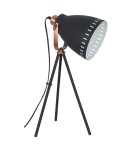 Reading table lamps - ITALUX Franklin Standing E27 1x60W Graphite/Red ML-HN2278-B+RC - product 1