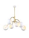 ITALUX Melvo Wisząca E14 6x60W Biały/Złoty MDM-3691/6 GD+W