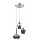 Pendant lamps - ITALUX Marano Pendant E14 3x40W Chrome/Smoke MDM2289/3A - product 1