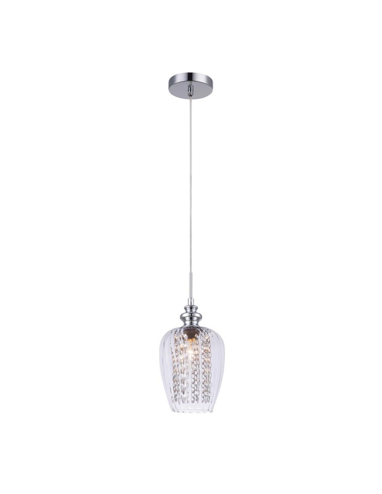Pendant lamps - ITALUX Pirita C CR Pendant E14 1x40W Chrome MDM2286/1C CR - product kolory-swiatla.pl 1