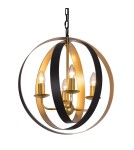 Geometric chandeliers - ITALUX Kaia Pendant E14 4x40W Black/Gold MD-BR16079-D4-B/G - product 1