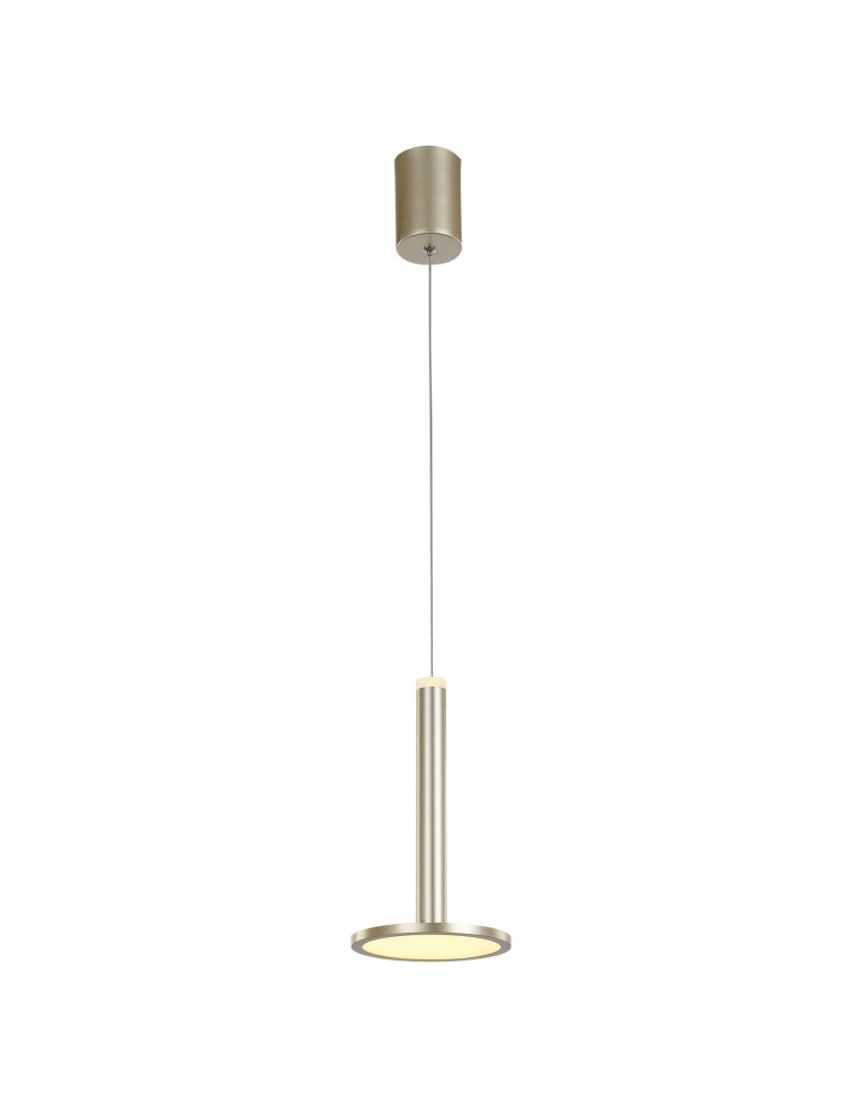 LED pendant lamps - ITALUX Oliver LED Pendant Integrated 12W 3000K 415lm Gold MD17033012-1A GOLD. - product kolory-swiatla.pl 1