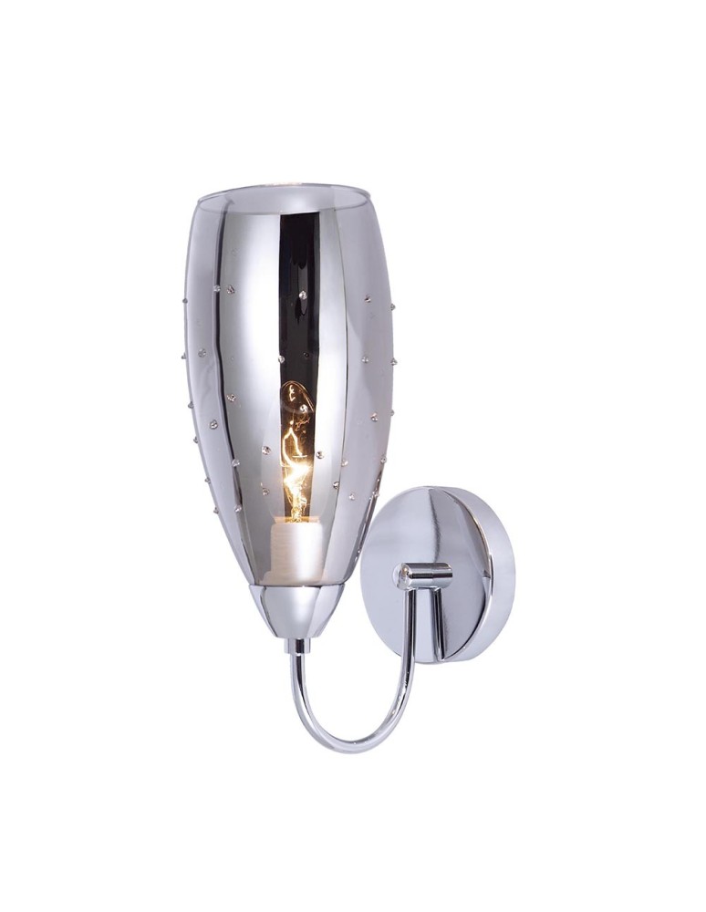 Wall lamps - ITALUX Grace Wall lamp E14 1x40W Chrome MBM2170/1 A - product kolory-swiatla.pl 1