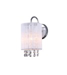 Glamour wall lamps - ITALUX Lana WH Wall lamp E14 1x40W White MBM1787/1 WH - product 1