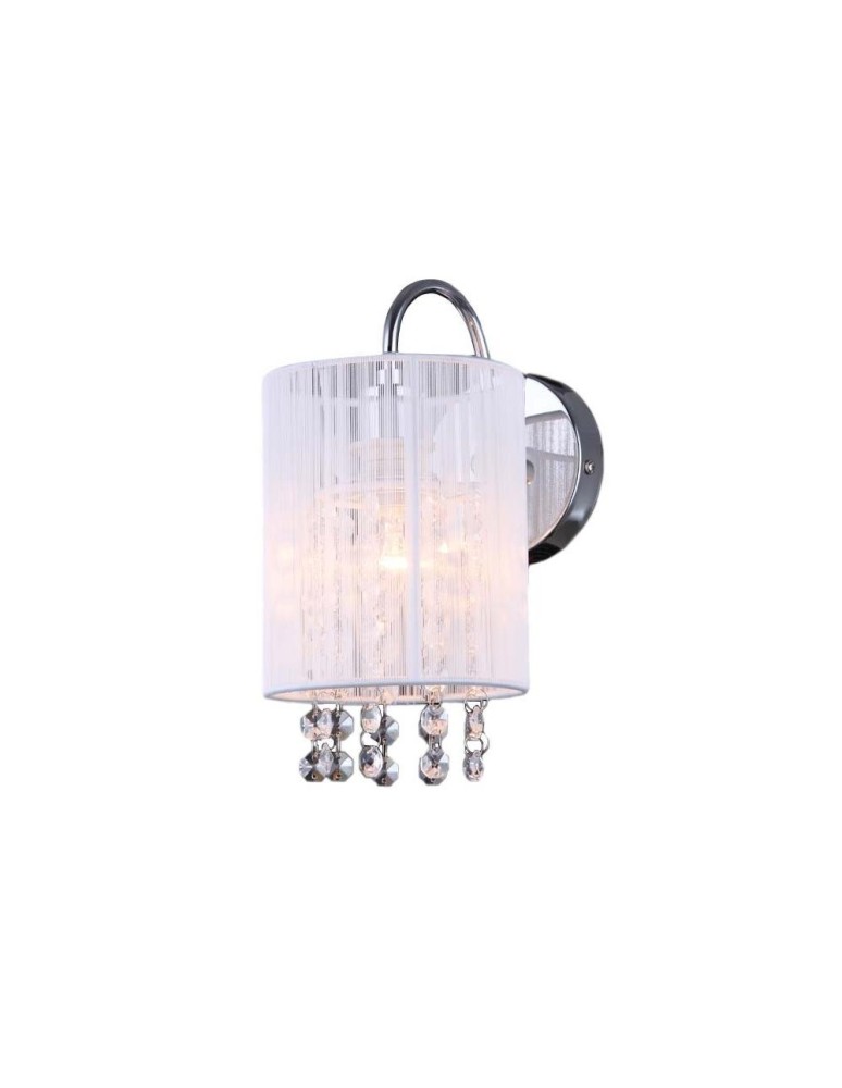 Glamour wall lamps - ITALUX Lana WH Wall lamp E14 1x40W White MBM1787/1 WH - product kolory-swiatla.pl 1
