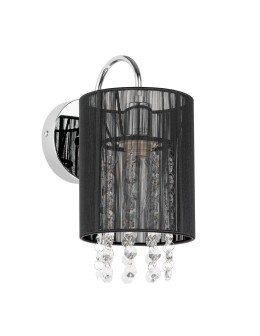 ITALUX Lana BK Kinkiet E14 1x40W Czarny MBM1787/1 BK