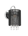 ITALUX Lana BK Wall lamp E14 1x40W Black MBM1787/1 BK