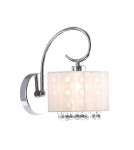 Glamour wall lamps - ITALUX Span Wall lamp E14 1x40W Chrome MBM1583 /1 WH - product 1