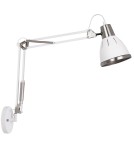 Cantilever wall lamps - ITALUX Vera Wall lamp E27 1x40W White MB-HN5069 WH+S.NICK - product 1