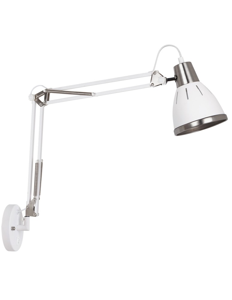 Cantilever wall lamps - ITALUX Vera Wall lamp E27 1x40W White MB-HN5069 WH+S.NICK - product kolory-swiatla.pl 1