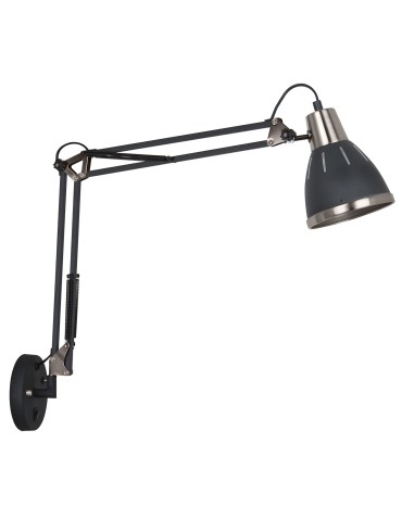 ITALUX Vera Wall lamp E27 1x40W Black MB-HN5069 BL+S.NICK
