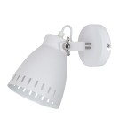 Loft wall lamps - industrial - ITALUX Franklin Wall lamp E27 1x60W White/Nickel MB-HN5050-1-WH+S.NICK - product 1