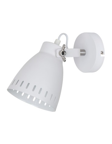 ITALUX Franklin Wall lamp E27 1x60W White/Nickel MB-HN5050-1-WH+S.NICK