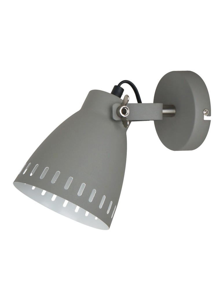 Loft wall lamps - industrial - ITALUX Franklin Wall lamp E27 1x60W Grey MB-HN5050-1-GR+S.NICK - product kolory-swiatla.pl 1