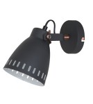 Loft wall lamps - industrial - ITALUX Franklin Wall lamp E27 1x60W Graphite/Red MB-HN5050-1-B+RC - product 1