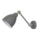 Scandinavian style wall lamps - ITALUX Sonny Wall lamp E27 1x60W Grey MB-HN5010-1-GR - product 1