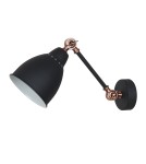 Scandinavian style wall lamps - ITALUX Sonny Wall lamp E27 1x60W Graphite MB-HN5010-1-B - product 1