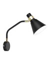 ITALUX Biagio Wall lamp E14 1x40W Black/Gold MB-H16079BM-1