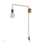 Loft wall lamps - industrial - ITALUX Moniq Wall lamp E27 1x60W Black/Gold MB-BR1721402-W1-G - product 1