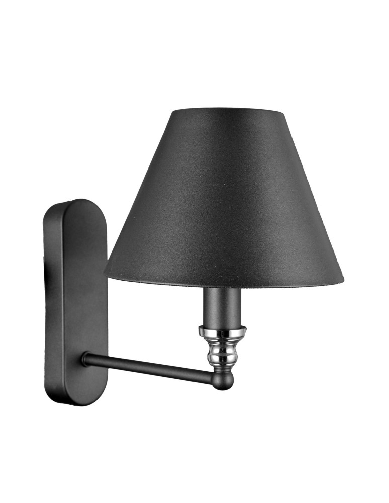 Wall lamps with lampshade - ITALUX Banito Wall lamp E14 1x40W Grey MB38623/1 - product kolory-swiatla.pl 1