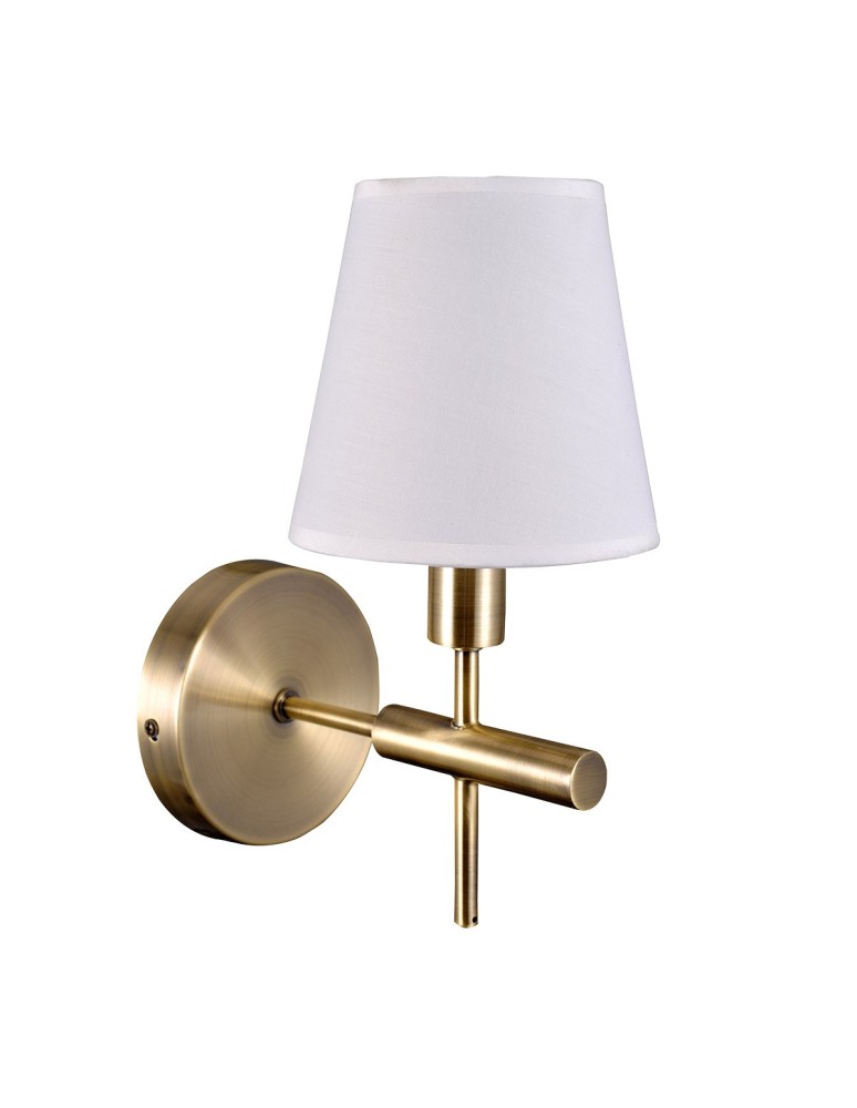 Wall lamps with lampshade - ITALUX Balter Wall lamp E14 1x40W Gold MB38482-1 - product kolory-swiatla.pl 1
