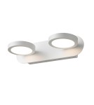 Kinkiety - ITALUX Kendra Kinkiet LED zintegrowany 10W 3000K 630lm IP21 Biały MB1063/2 - produkt 1