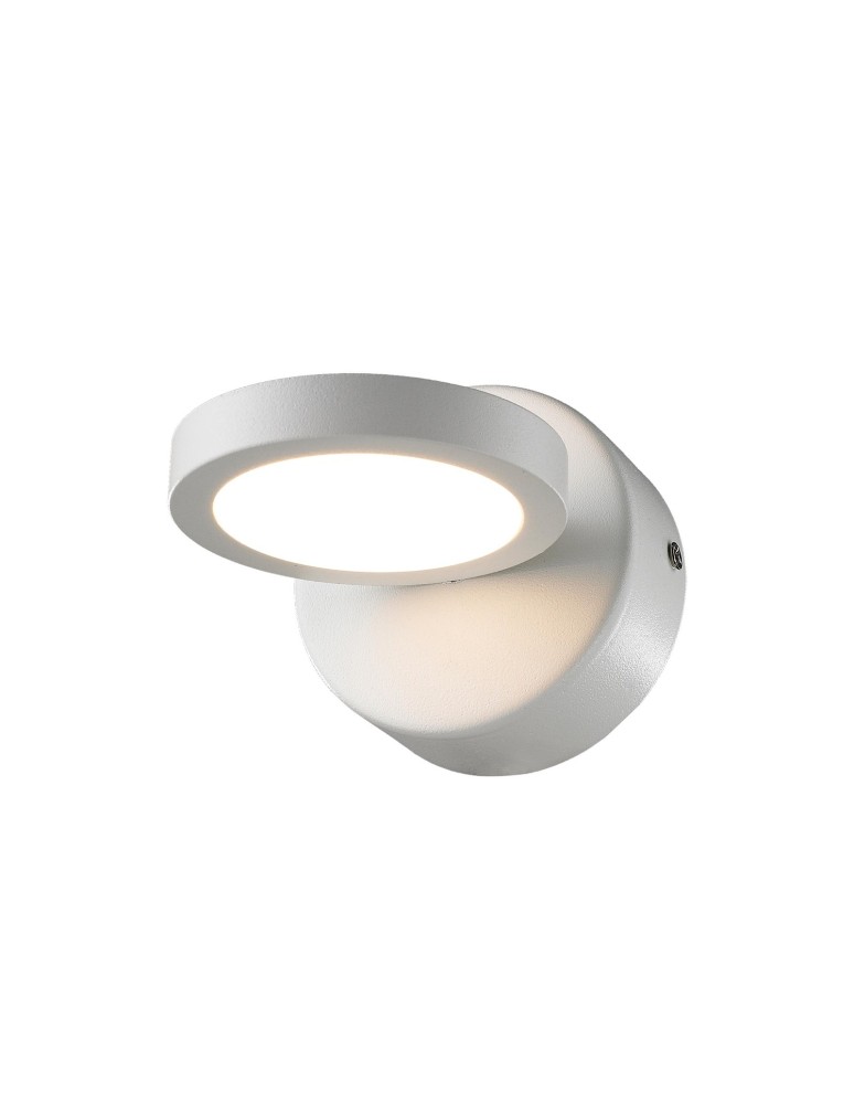 Kinkiety - ITALUX Kendra Kinkiet LED zintegrowany 5W 3000K 315lm IP21 Biały MB1063/1 - produkt kolory-swiatla.pl 1