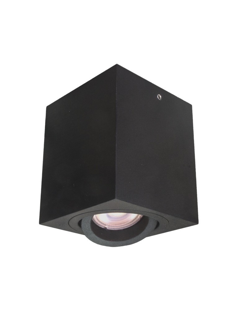 Ceiling luminaires for replaceable light source - ITALUX Emilio Surface-mounted GU10 1x50W Black IT8004S1-BK - product kolory-swiatla.pl 1