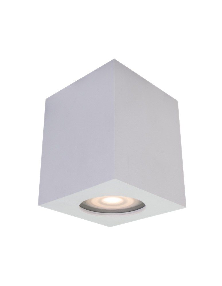 Hermetic ceiling luminaires - ITALUX Fabrycio Surface-mounted GU10 1x50W IP44 White IT8003S1-WH - product kolory-swiatla.pl 1