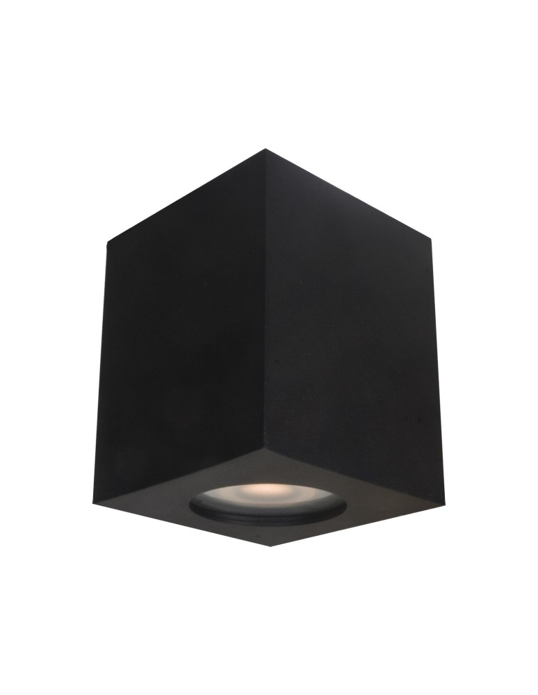 Hermetic ceiling luminaires - ITALUX Fabrycio Surface-mounted GU10 1x50W IP44 Black IT8003S1-BK - product kolory-swiatla.pl 1
