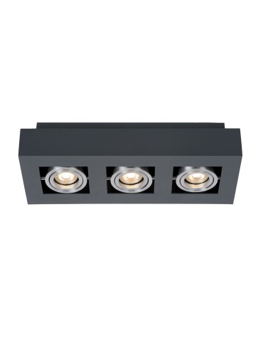 ITALUX Casemiro Surface-mounted GU10 3x50W Black/Aluminum IT8002S3-BK/AL