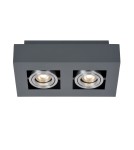 Ceiling luminaires for replaceable light source - ITALUX Casemiro Surface-mounted GU10 2x50W Black/Aluminum IT8002S2-BK/AL - product 1