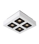 Ceiling luminaires for replaceable light source - ITALUX Casemiro Surface-mounted GU10 4x40W White/Black IT8001S4-WH/BK - product 1