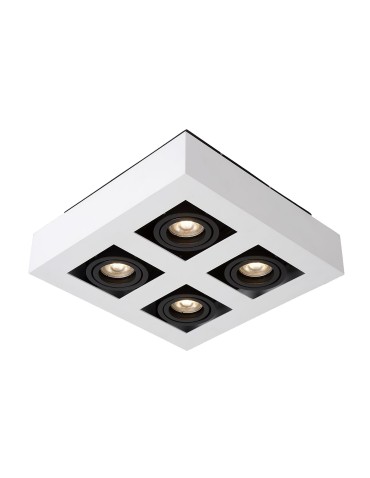 ITALUX Casemiro Surface-mounted GU10 4x40W White/Black IT8001S4-WH/BK