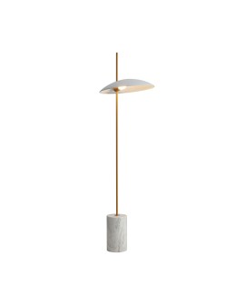 ITALUX Vilai Stojąca LED zintegrowany 4W 3000K 400lm Biały/Złoty/Marmurowy FL-203342-1-WH