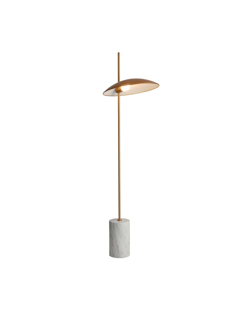 LED floor lamps - ITALUX Vilai Standing LED Integrated 4W 3000K 400lm Gold/Marble FL-203342-1-GD - product kolory-swiatla.pl 1