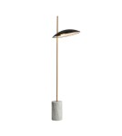 LED floor lamps - ITALUX Vilai Standing LED Integrated 4W 3000K 400lm Black/Gold/Marble FL-203342-1-BL - product 1