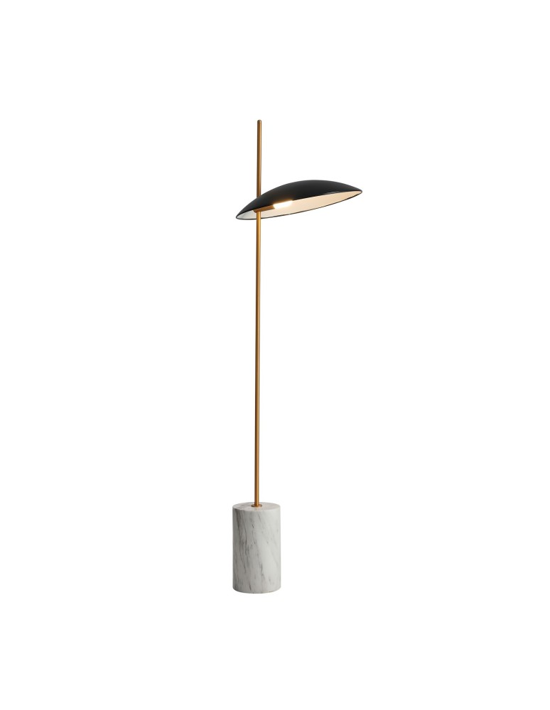 LED floor lamps - ITALUX Vilai Standing LED Integrated 4W 3000K 400lm Black/Gold/Marble FL-203342-1-BL - product kolory-swiatla.pl 1