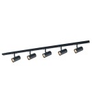 Ready-made rail kits - ITALUX Marvi TR Fredrik Rail Kit GU10 5x35W Black 920221-5-BL-SET - product 1