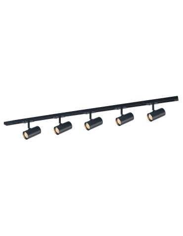 ITALUX Marvi TR Fredrik Rail Kit GU10 5x35W Black 920221-5-BL-SET