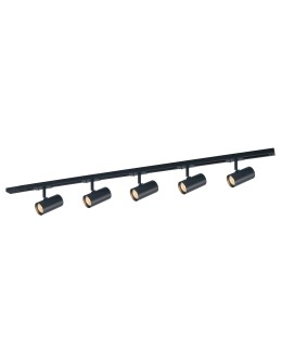 ITALUX Marvi TR Fredrik Szynoprzewody Zestaw GU10 5x35W Czarny 920221-5-BL-SET