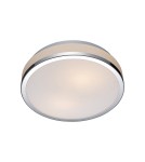 Hermetic plafonds - ITALUX Camry Plafond E27 1x60W IP44 Chrome/White 5007-S - product 1