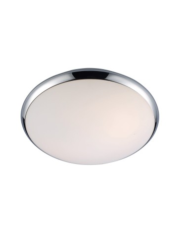 ITALUX Kreo Plafon E27 1x60W IP44 Chrome/White 5005-S